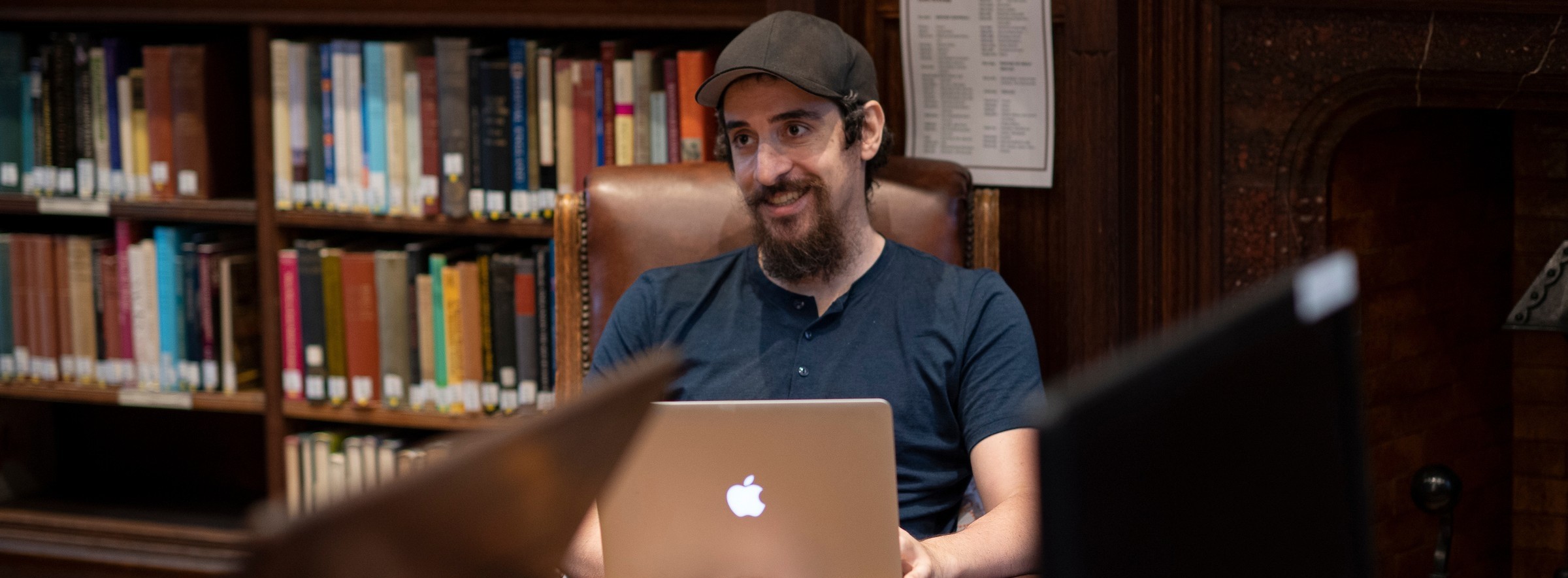 Student in Library