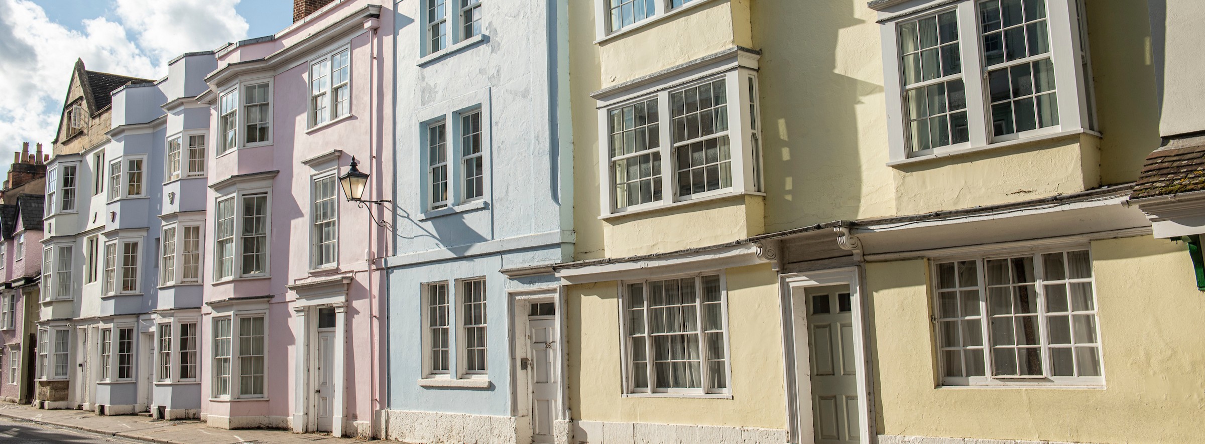A row of old houses