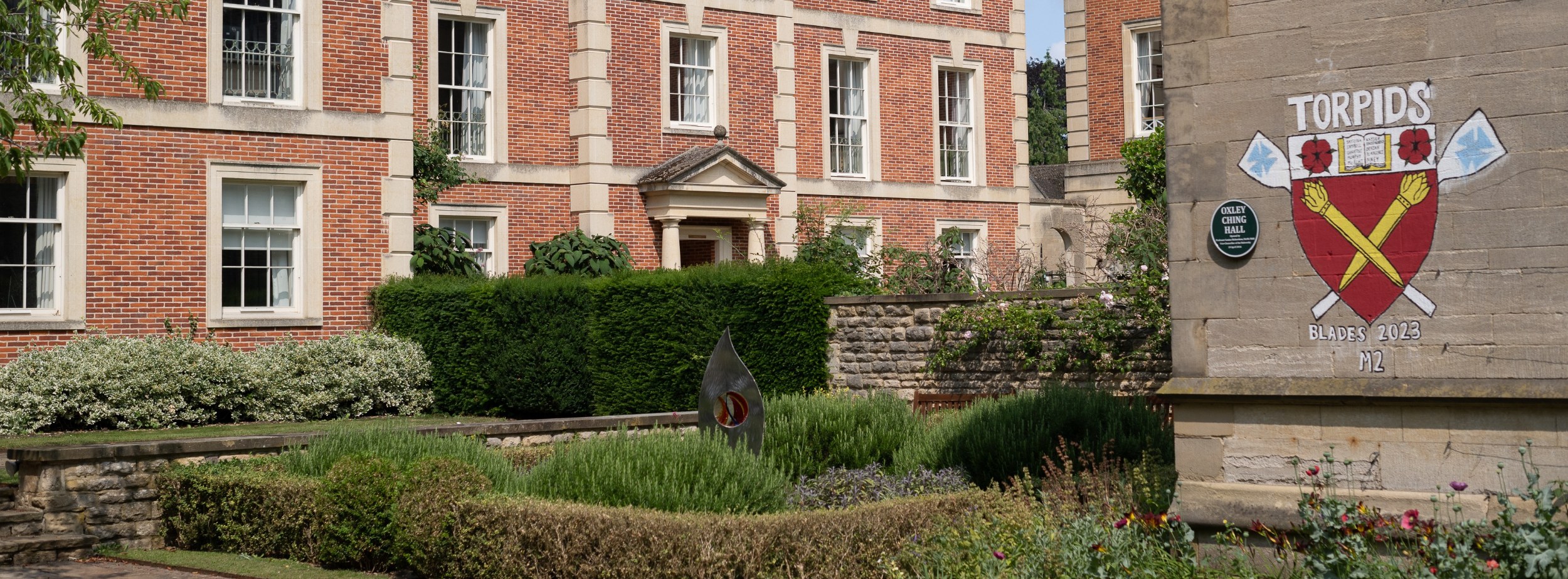 View of the college quad