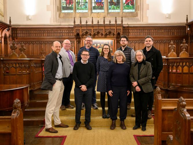 Harris Manchester College Chapel project team, principal and chaplain