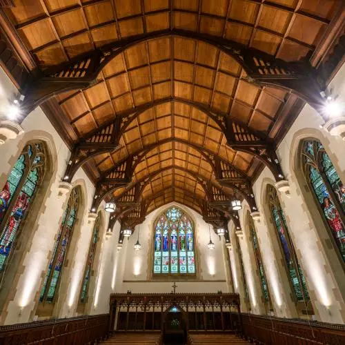 View of the interior of the chapel