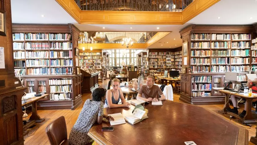 student studying