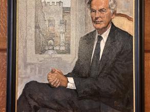 Image of portrait of Robert Conway, hanging in Arlosh Hall.