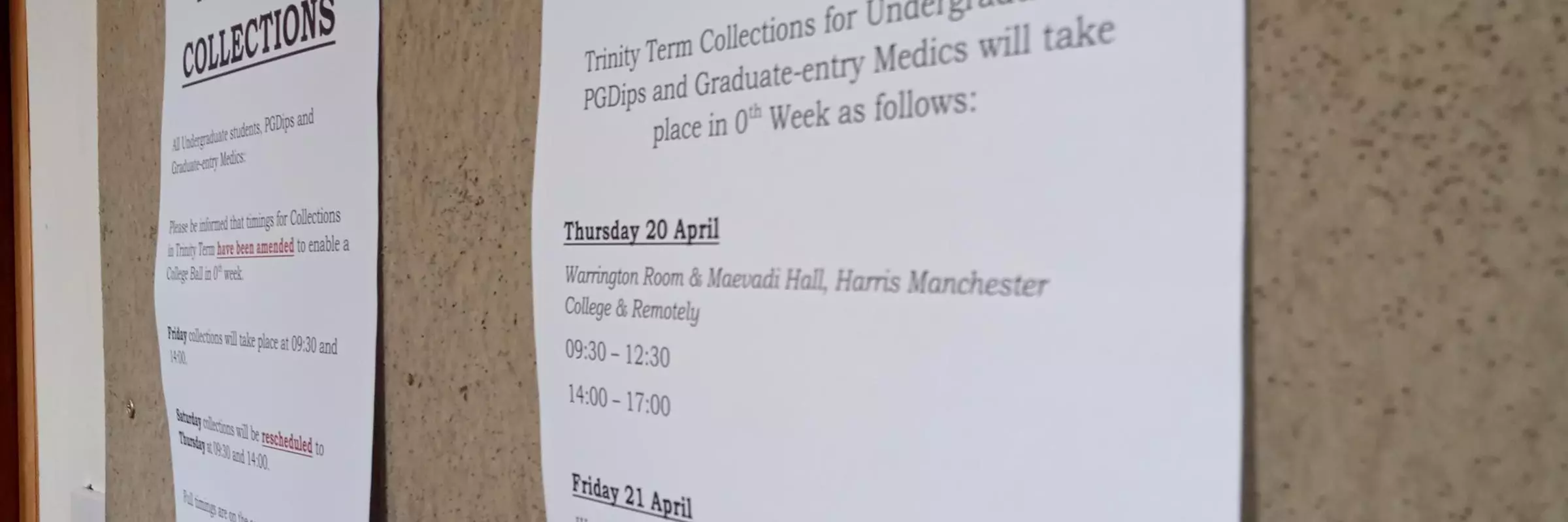 collection notices