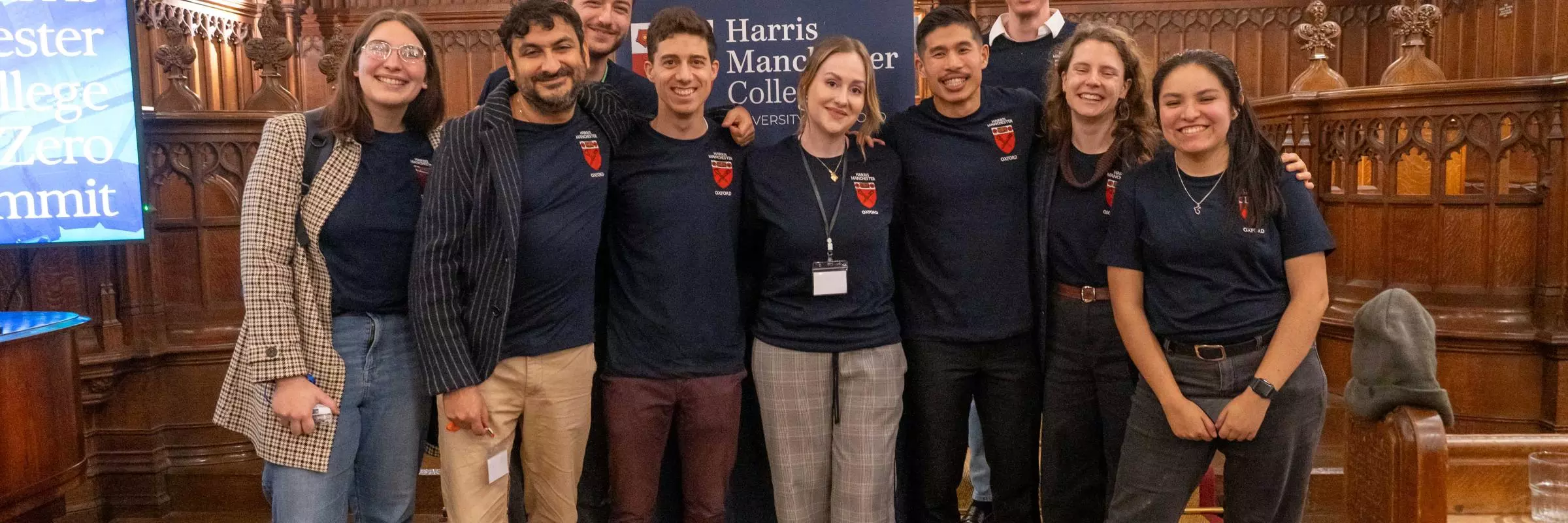 Students posing for a group photo