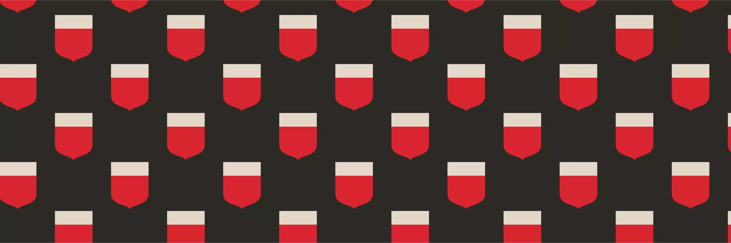 full width banner shields black
