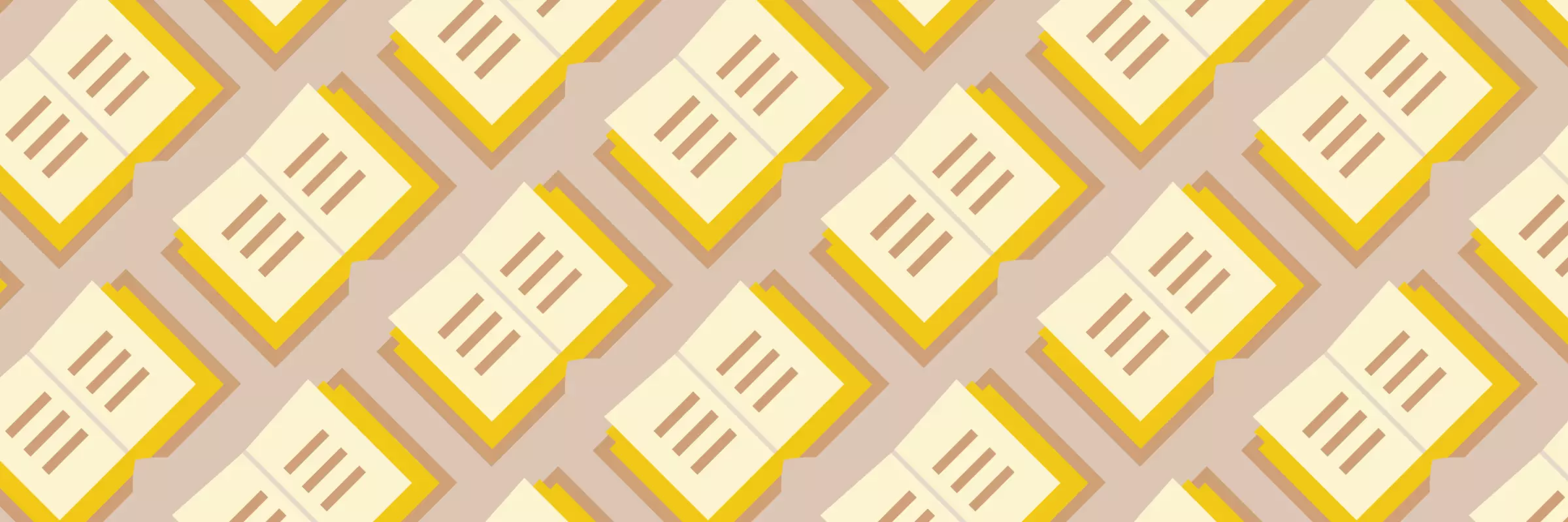 full width banner small books beige