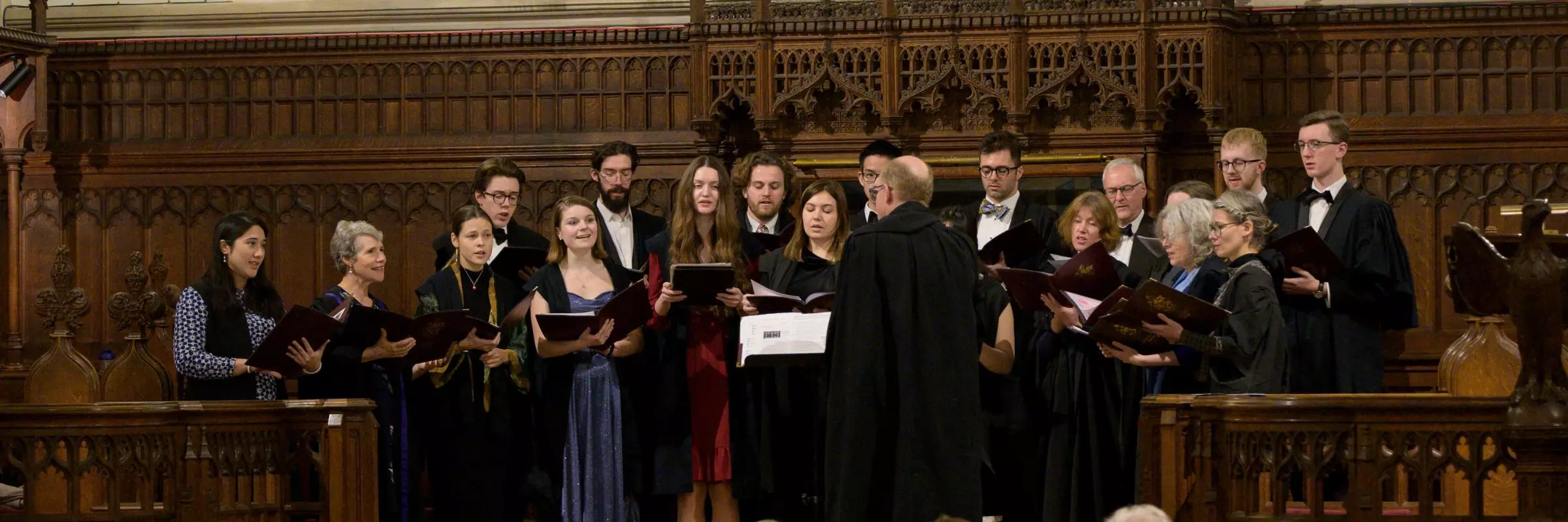 Choir singing in the chapel